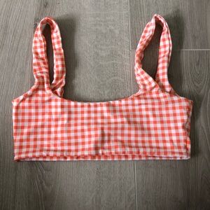 Khongboon checkered bikini top size small